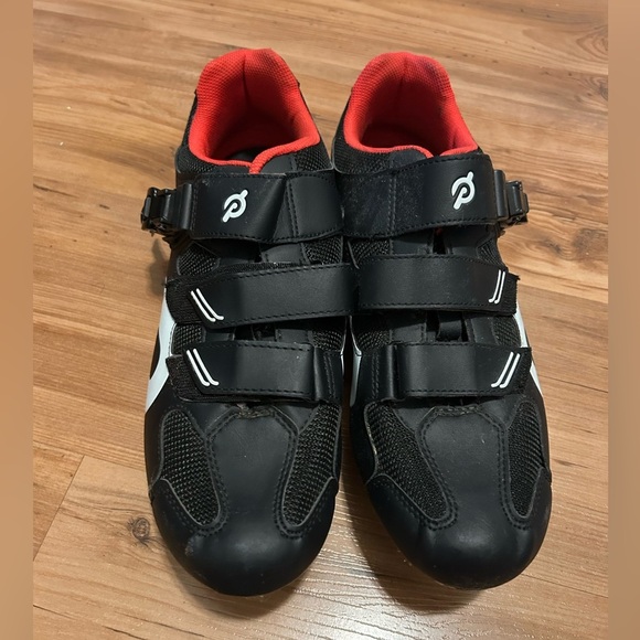 Peloton Black and Red Original Clip-in Shoes Mens US 13 EU 47 - Picture 2 of 5